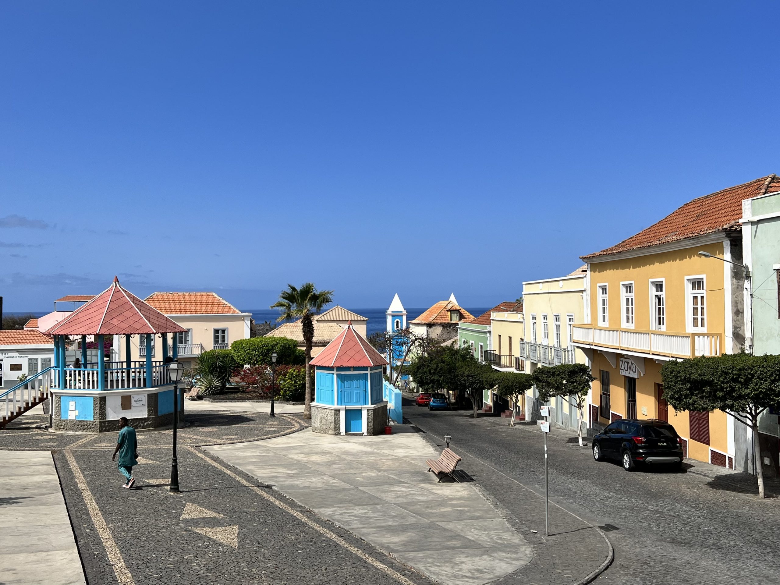 La ville Sao Filipe, sur l'île Fogo